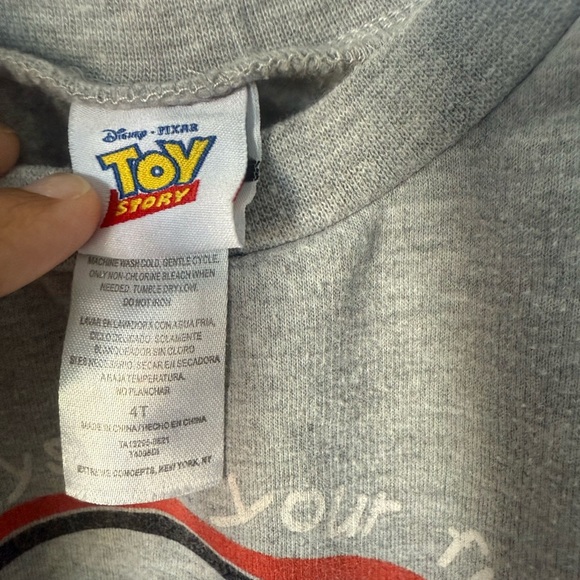 Disney Gray and Red Toy Story Hoodie - Picture 5 of 5